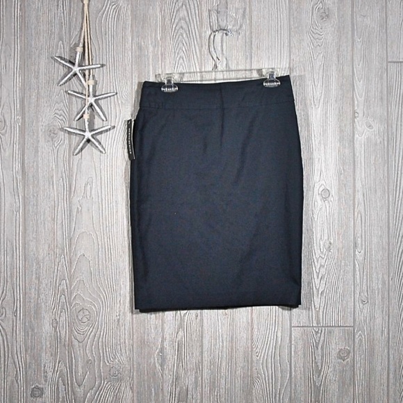 BERND Berger Pencil Skirt Navy Cotton Size 6 - Picture 1 of 7